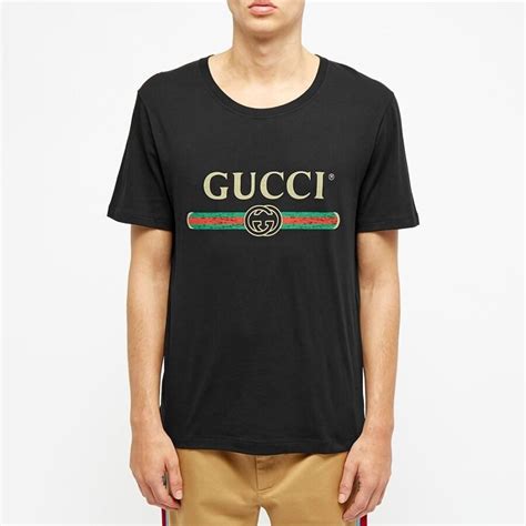 gucci fake logo tee black|authentic Gucci tag.